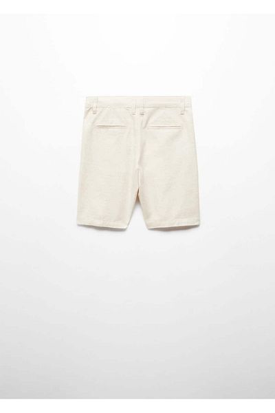 MANGO Kids Λινά τσινο βερμούδα