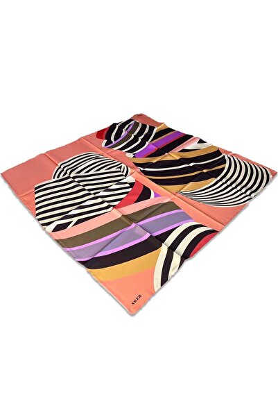 Aker Eșarfă din mătase Tivil cu model Karma Yavruağzı 8805713 - 961