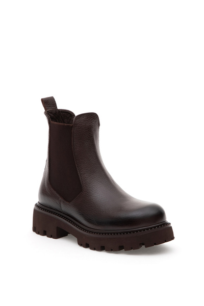 Pierre Cardin Kahverengi Deri Lastikli Bot 50300071-VR029