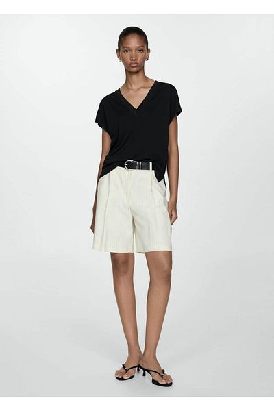 MANGO Woman V-neck T-shirt