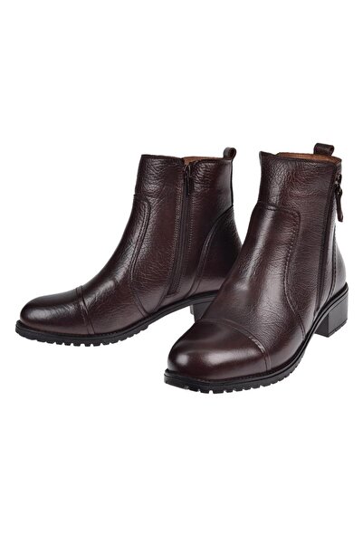 pullman Voyager Hakiki Deri Alçak Topuklu Kadın Bot VOY-7550 TABA