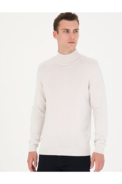 Pierre Cardin Πλεκτό πουλόβερ Taş Slim Fit με ζιβάγκο 50276162-VR049