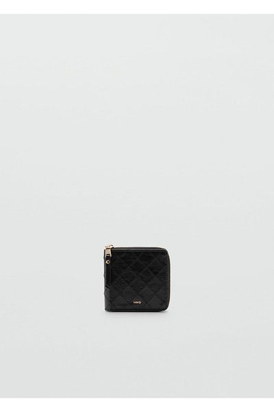 MANGO Woman Wallet with Decorative Stitches