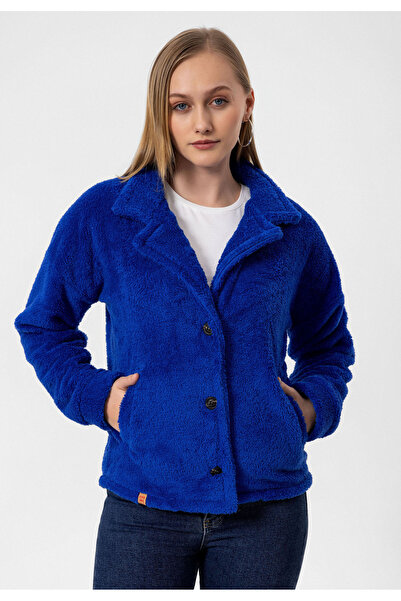 COOLHILL سترة نسائية قطيفة بأزرار من Sax