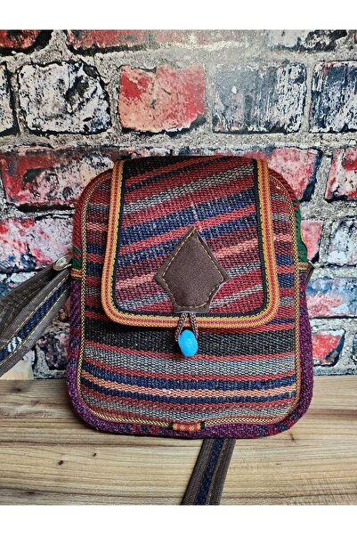 Street Bag KİLİM DOKUMA KAPAKLI KADIN OMUZ ÇANTASI