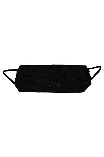 feifei Natural Goat Hair Drawstring Back and Body Scrub Black 52X18