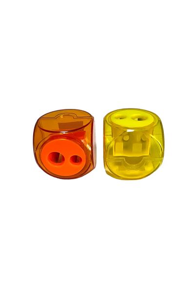 Mikro Mk-2023 Double Hole Cube Pencil Sharpener