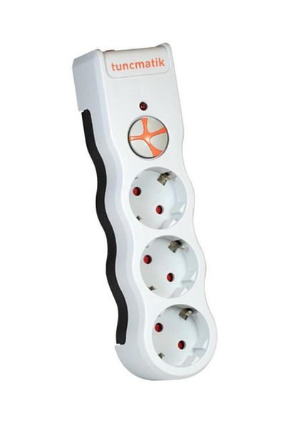 Tunçmatik Tsk5083 - 3 Pack White Powersurge Energy Protection, 525 Joules
