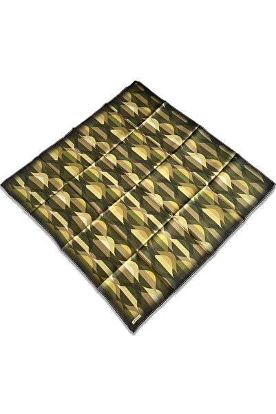 Armine Πράσινο γεωμετρικό σχέδιο Tivil μεταξωτό μαντήλι 9169 - 37