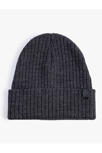 Koton Λεπτομερής διπλωμένη ετικέτα Beret