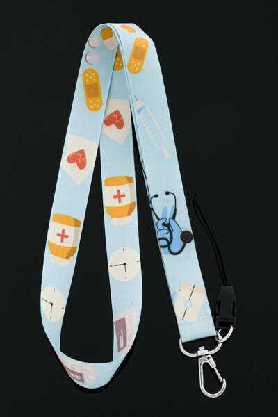 Apptakı Doktor Hemşire Sağlıkçı Yaka Kartı Boyun Askı İpi Telefon Askı İpi - ...
