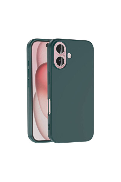 Rivor Apple iPhone 16 Plus İçin Kılıf Kamera Korumalı İpeksi Yumuşak Doku Kor...