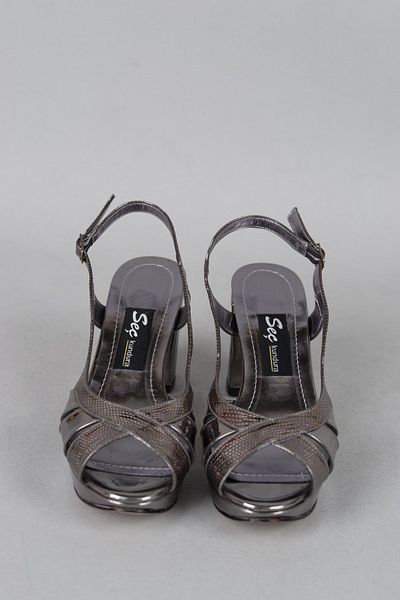 SEÇ KUNDURA Pantofi de seara pentru dama cu toc Seç 340 Platinum Platform - 8,5 cm