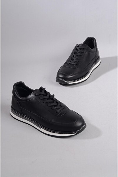 SEÇ KUNDURA KMC 1480 PANTOFI CASUAL BĂRBAȚI DIN PIELE AUTENTICĂ NEGRU