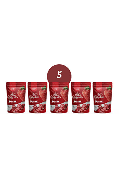 Freeze Dried Çilek 5'li Paket - Dondurularak Kurutulmuş - 5x20 Gr.