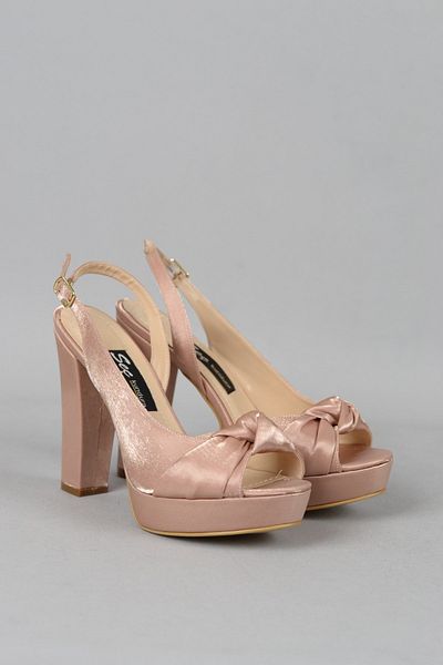 SEÇ KUNDURA Seç 1029 Pantofi de seară cu toc cu platformă nud - 12 cm