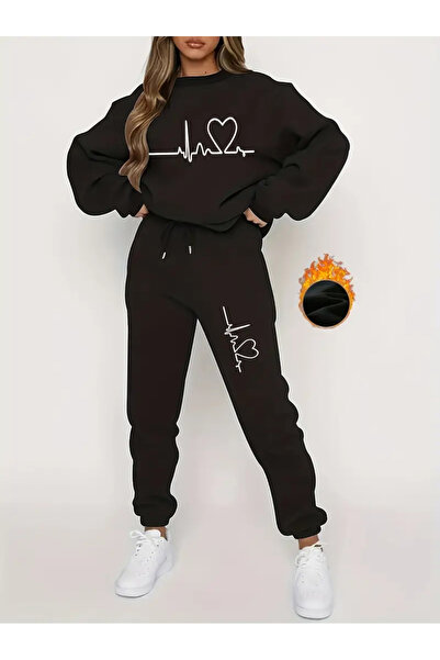 GALASHOP طقم سويت شيرت وبدلة رياضية للسيدات