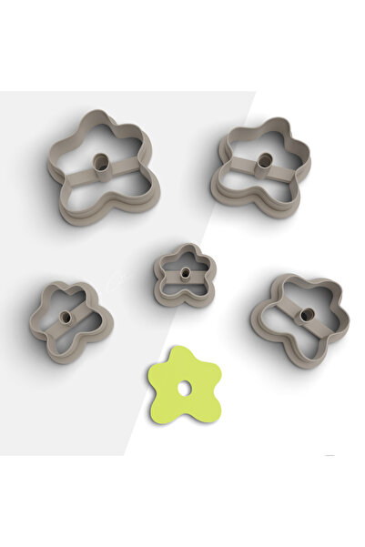 brocutters قالب قطع طين بوليمر عضوي على شكل زهرة، قالب حلق، قالب مجوهرات، قطع...