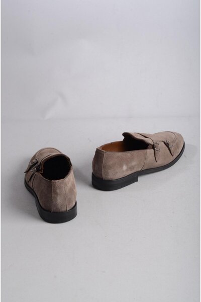 SEÇ KUNDURA Men's Shoes - SELECT 2844 Buckle, Genuine Leather, Sand Suede Special Production