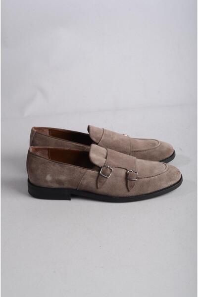 SEÇ KUNDURA Men's Shoes - SELECT 2844 Buckle, Genuine Leather, Sand Suede Special Production