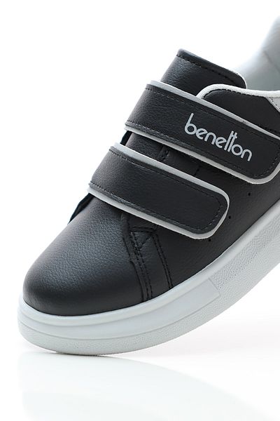 Benetton Boys' Sneakers - Black/Grey