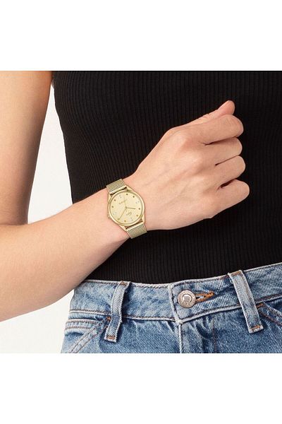Lacoste سلسلة ذهبية مقاومة للماء 5 ATM