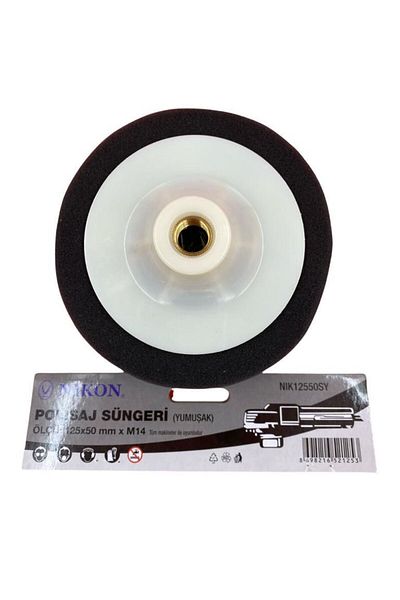 Angoravi Nikon 12550SY Polishing Sponge 125 mm Black Soft