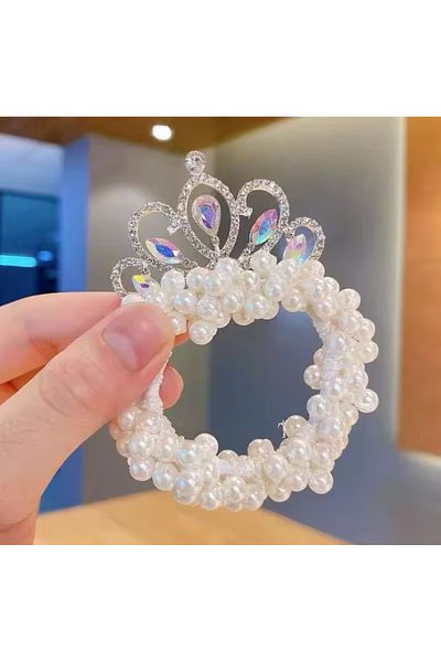 synshop Coroană de coc prințesă cu perle în stil coreean Lolita Anvelopă Elsa Frezon Ziua reginei zăpezii