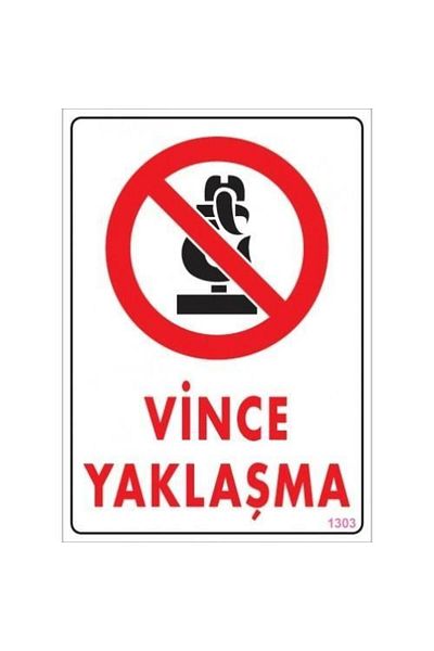 RUBY BOUTİQUE Vince Approach Warning Sign 25x35 CODE:1303