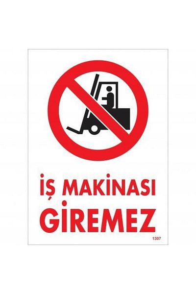 RUBY BOUTİQUE Business Machine Anti-intake Warning Sign 25x35 CODE:1307