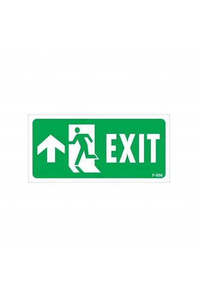 Angoravi Exit Up Left Warning Sign with Arrow Mark 17,5x25 CODE: 956