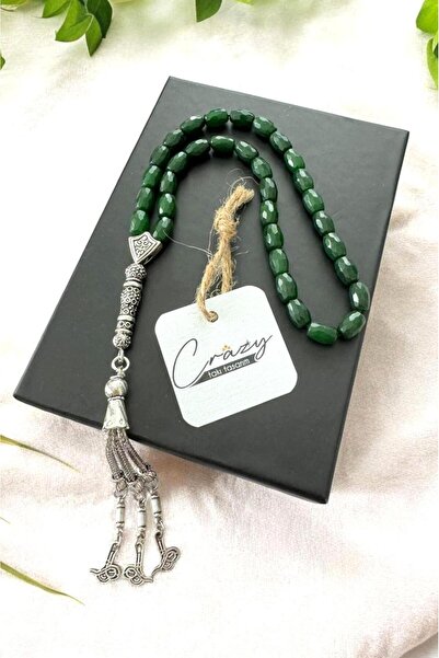 CRAZY TAKI TASARIM سجادة خضراء طبيعية مكونة من 33 قطعة