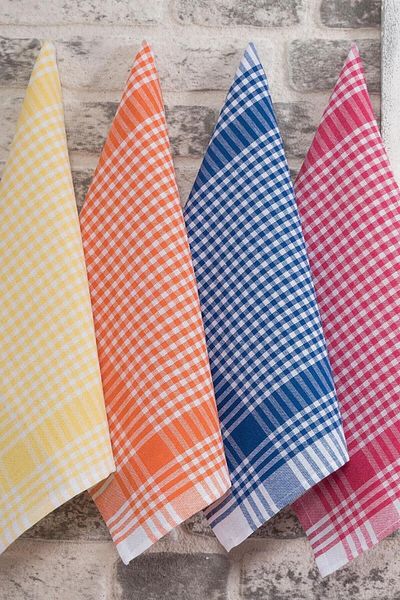 AfgTech Pöti Checkered 8-Piece Tea Towel Nutrition Cover