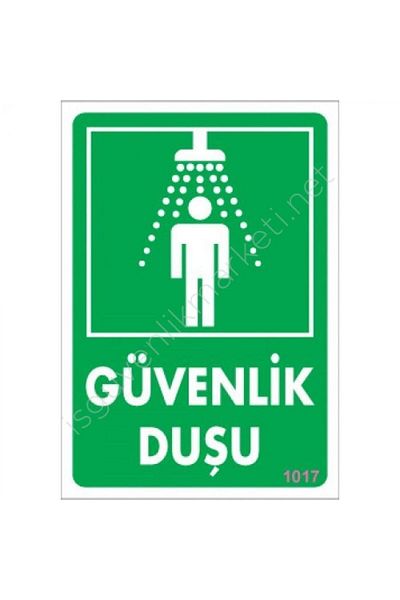 Angoravi Safety Shower Warning Sign 17.5x25 CODE:1017