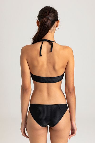 VULEVU TIE FRONT BIKINI BRIEFS BLACK