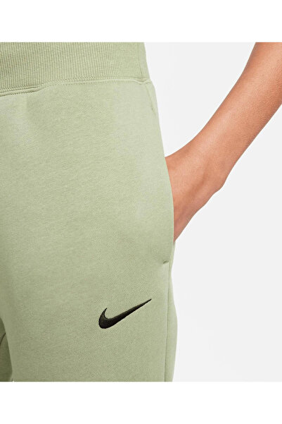 Nike Phoenix  fleece high rise womens sweatpants kadın yüksek belli polarlı yeşil eşofman altı dq5688