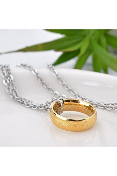 CAXBERN Çelik Lord Of The Rings Sırlar Yüzüğü Yüzüklerin Efendisi Frodo Yüzük...