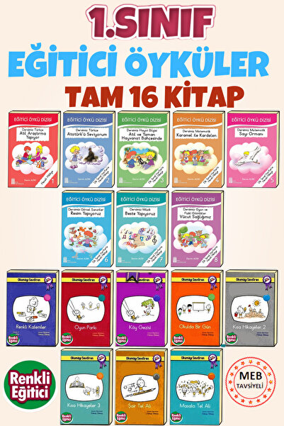 Ata Yayıncılık 1. Sınıf Renkli Eğitici Okumayı Sevdiren Kitap Seti
