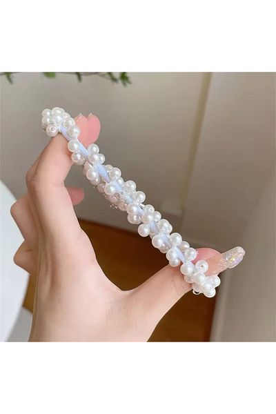 synshop Coroană de coc prințesă cu perle în stil coreean Lolita Anvelopă Elsa Frezon Ziua reginei zăpezii