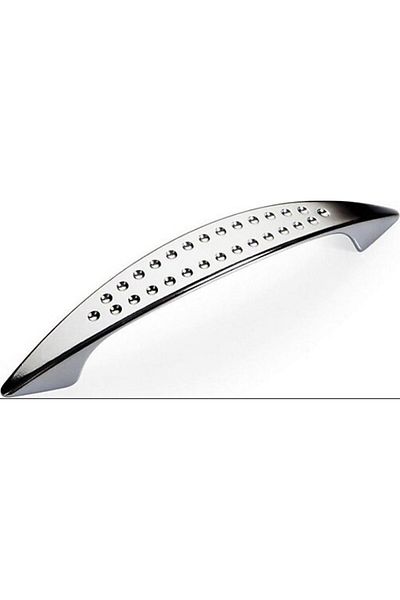 Angoravi Dotted Cabinet Drawer Handle 96 mm Chrome