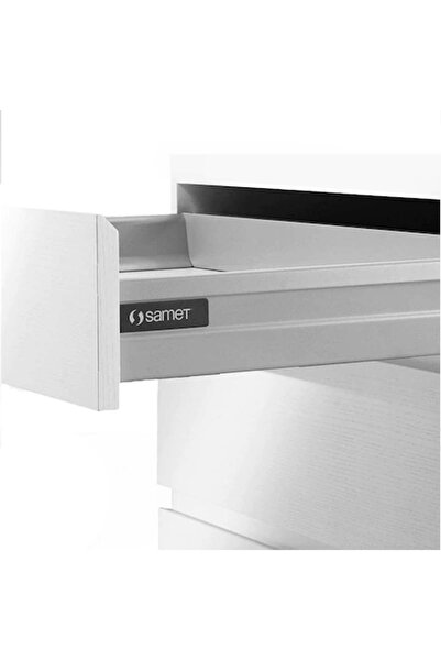 SAMET Smart Box 35 Cm Bordürsüz Gri Çekmece Rayı