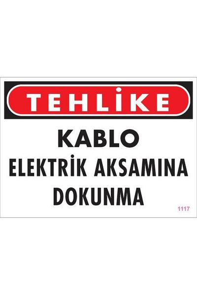 MarDyHome Electric Cable Warning Sign 25x35 CODE:1117