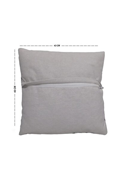 Sakallı New Year Pattern 3D Digital Printed Decorative Throw Pillow Cover