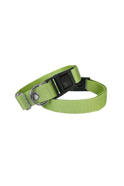 CEKAVE Dog Collar Woven 2 cm - Min: 30 cm - Max: 50 cm Green