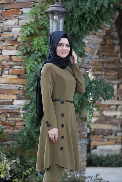 Mestore Pleated Suit Mc0035 Khaki