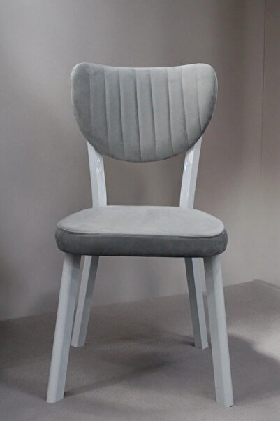 soylu concept Resta Serisi, 4 Adet Gri Renk Elma Model Mutfak Sandalyesi, Yem...