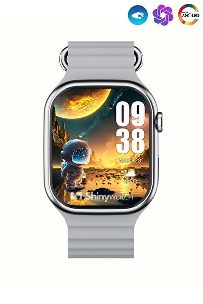 ShinyWATCH Watch 9 Pro Süper AMOLED Ekranlı Yapay Zeka Özellikli Akıllı Saat ...