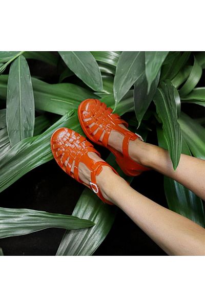 MEDUSE Sandale Sun pentru damă - Model Orange Flamme