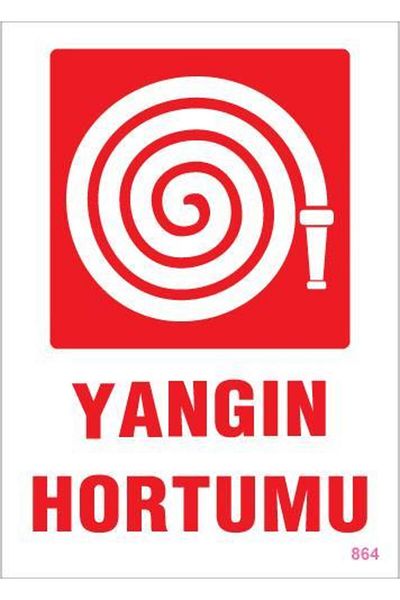 MarDyHome Fire Hose Warning Sign 25x35 CODE:864