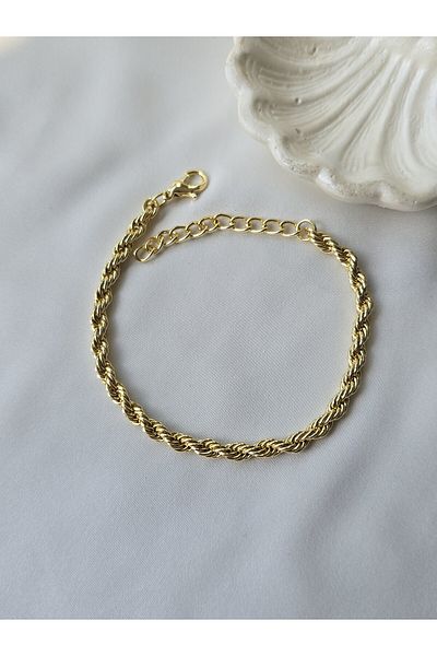 ULYOS PONIS Gold Twist Chain Bracelet